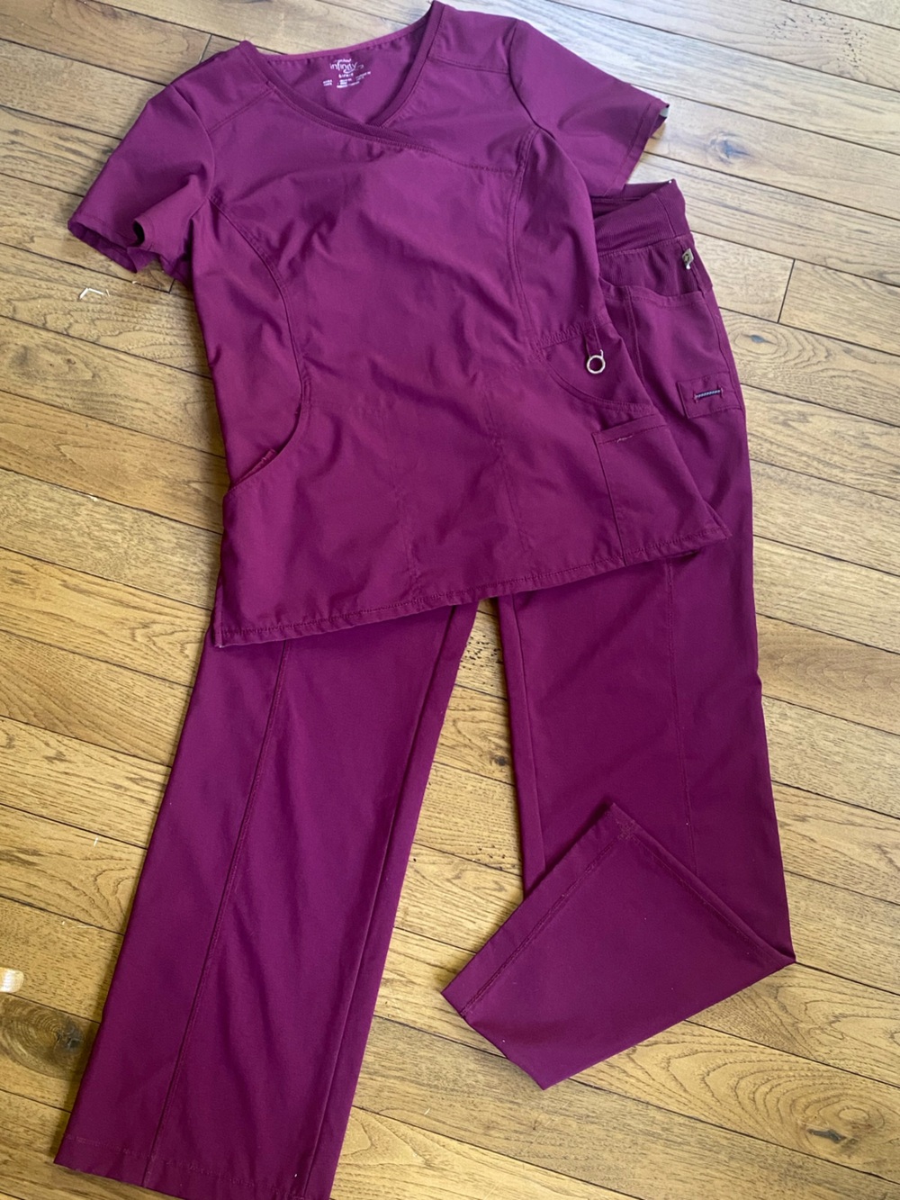 Cherokee Infinity Women’s Scrub Set in Deep Berry